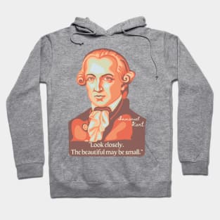 Emmanuel Kant Portrait and Quote Hoodie